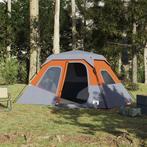 vidaXL Tent 6-persoons waterdicht snelontgrendeling grijs en, Caravans en Kamperen, Tenten, Verzenden, Nieuw, Tot en met 2