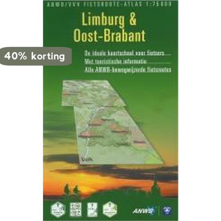 Limburg en Oost-Brabant / ANWB fietsrouteatlas 9789018013615, Boeken, Reisgidsen, Gelezen, Verzenden