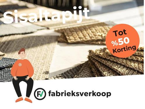 Sisaltapijt nu tot 50% goedkoper bij Fabrieksverkoop!, Huis en Inrichting, Stoffering | Vloerbedekking, Tapijt, Wit, Crème, Beige