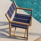 *WOONWINKEL* Kave Home Vilara Houten Tuinstoel Inklapbaar Bl, Tuin en Terras, Tuinsets en Loungesets, Verzenden, Nieuw