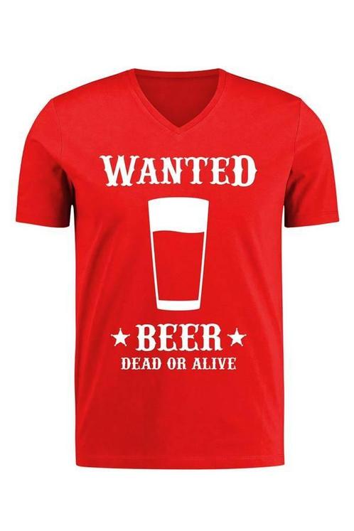 Toppers T-shirt Wanted beer man, Kleding | Heren, Carnavalskleding en Feestkleding, Nieuw, Ophalen of Verzenden