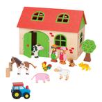 Nieuw Goki Houten Boerderij, 13dlg., Kinderen en Baby's, Speelgoed | Houten speelgoed, Ophalen of Verzenden, Nieuw