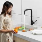 Keukenkraan - Mengkraan - RVS - Zwart - H204H - CECIPA, Verzenden, Zo goed als nieuw
