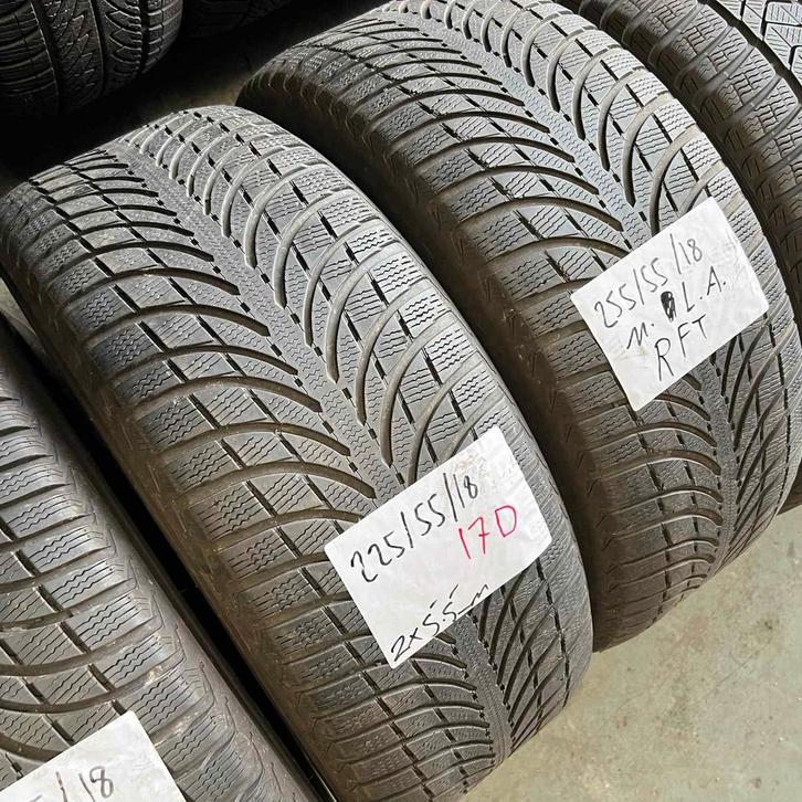 2 x Michelin Latitude Alpin 255-55-18 RFT Winterbanden 5,5mm, Auto-onderdelen, Banden en Velgen, 18 inch, Winterbanden, 255 mm