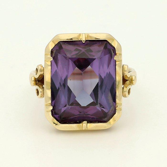 Ring - 14 karaat Geel goud - Korund, Sieraden, Tassen en Uiterlijk, Ringen