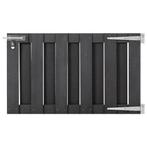 vidaXL Poort 100x60 cm HKC grijs, Tuin en Terras, Verzenden, Nieuw