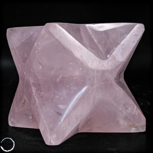 Natuurlijke rozenkwarts massieve ster uit Madagascar van de, Verzamelen, Mineralen en Fossielen