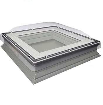 Fakro lichtkoepel vast inbraakwerend glas DXC P4 60x60 cm, Doe-het-zelf en Verbouw, Glas en Ramen, Verzenden