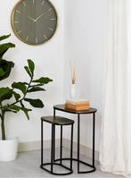 Bijzettafel Set 2 ‘Bocov’ Antique Bronze / Black | Light &amp; L, Ophalen, Nieuw