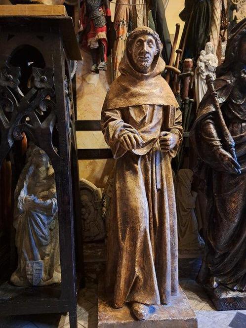 La. Fance - Beeld, Kerk Beeld - Monnik met Habijt - 103 cm -, Antiek en Kunst, Kunst | Niet-Westerse kunst