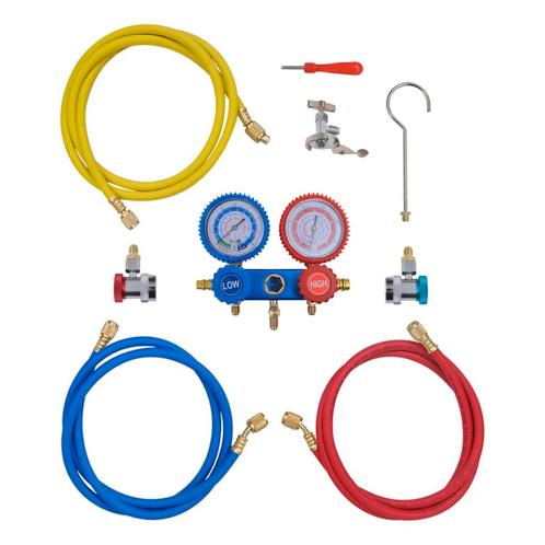 vidaXL Manometer 2-richtingen set in opbergkoffer, Doe-het-zelf en Verbouw, Gereedschap | Handgereedschap, Nieuw, Verzenden