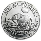 Somalische Olifant 1 oz 2011 (170.000 oplage), Verzenden, Overige landen, Losse munt, Zilver