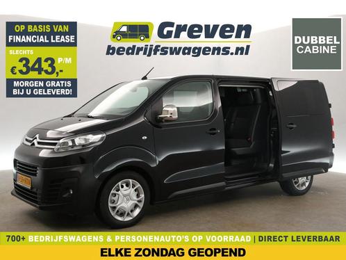 Citroën Jumpy 2.0 HDI L3H1 150PK DC 5 Pers 360Cam PDC €343pm, Auto's, Bestelauto's, Handgeschakeld, Diesel, Zwart, Citroën, Verzenden