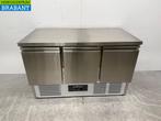 RVS Ecofrost Koelwerkbank 3 deuren 136,5 cm 230V Horeca, Ophalen of Verzenden, Gebruikt