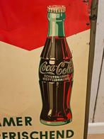 SELTENES, ORIGINALES COCA COLA SCHILD VON 1950 - Reclamebord, Antiek en Kunst