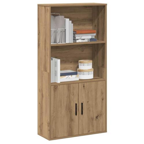 vidaXL Boekenkast 60x24x120 cm bewerkt hout artisanaal, Huis en Inrichting, Kasten | Boekenkasten, Nieuw, Overige houtsoorten