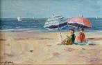 Cor Schaap (1968) - Strandgezicht, Antiek en Kunst, Kunst | Schilderijen | Klassiek