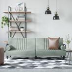 vidaXL Slaapbank met armleuningen fluweel lichtgrijs, Verzenden, Nieuw, Stof, 200 tot 250 cm
