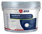 Avis muurverf schimmelbestendig mat, 5 liter, wit, Verzenden, Nieuw