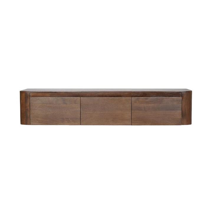 *WOONWINKEL* Hangend Tv-meubel Donker Hout 160 Cm, Huis en Inrichting, Kasten | Televisiemeubels, Nieuw, Verzenden