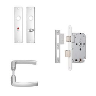 Deurbeslag wc-deur | AXA | Edge | 63 mm, Doe-het-zelf en Verbouw, Hang- en Sluitwerk, Nieuw, Verzenden