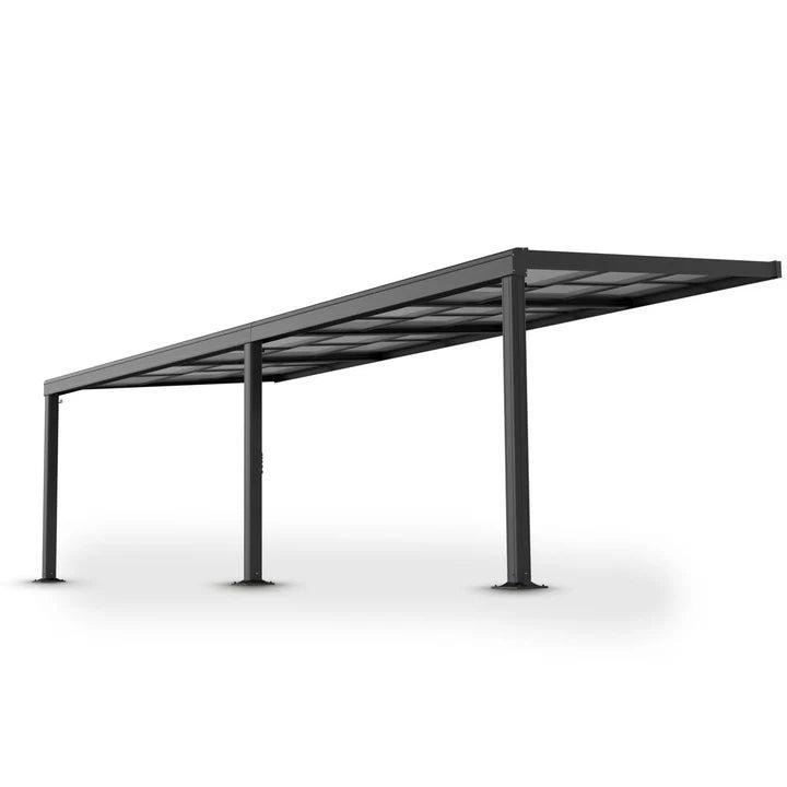 Aluminium Terrasoverkapping Jakarta - 6 x 3 m - Grijs - Schu, Tuin en Terras, Overkappingen, Nieuw, Verzenden