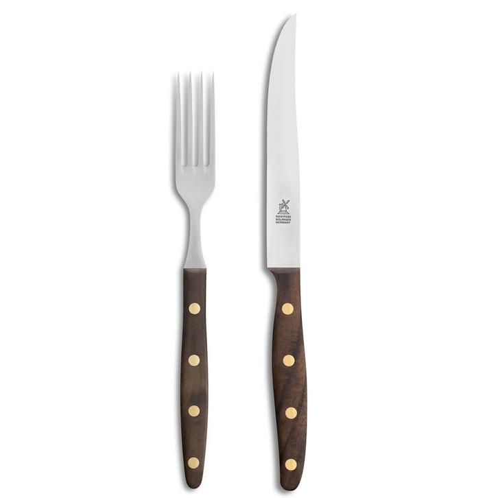 Robert Herder Windmühle Steakvork en Steakmes – RVS – G, Huis en Inrichting, Keuken | Bestek, Nieuw, Ophalen of Verzenden