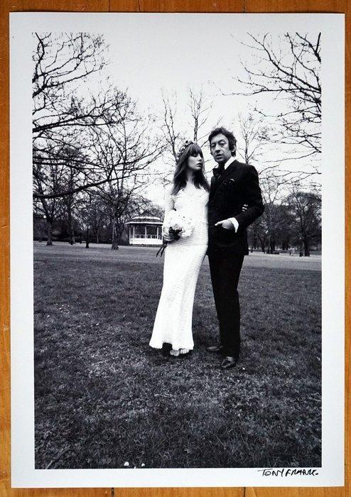 Tony Frank - Jane Birkin et Serge Gainsbourg Londres 1970, Antiek en Kunst, Kunst | Schilderijen | Modern