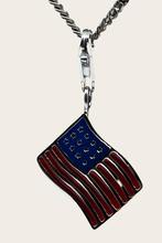 Zilveren Amerikaanse vlag USA Stars and stripes hanger en/of, Verzenden, Nieuw