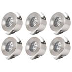 Voordeelpak LED Veranda Spot Verlichting 6 Pack - Mony -, Huis en Inrichting, Lampen | Spots, Nieuw, Plafondspot of Wandspot, Led
