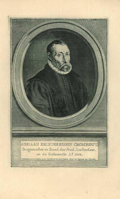 Portrait of Adriaan Reynierszoon Cromhout, Antiek en Kunst, Kunst | Etsen en Gravures