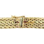 Gouden vossenstaart collier 14 krt, Ophalen of Verzenden, Nieuw