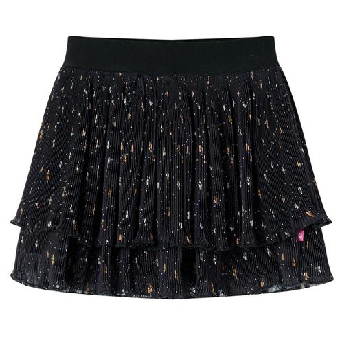 vidaXL Kinderrokje met gelaagde ruches 140 zwart, Kinderen en Baby's, Kinderkleding | Overige, Nieuw, Verzenden