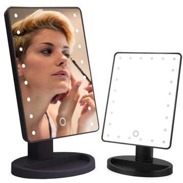 Verlichte make-up spiegel 180° draaibaar 16 ingebouwde LED beschikbaar voor biedingen