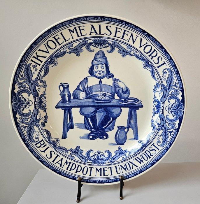 Petrus Regout, N.V. De Sphinx Maastricht - Wandbord - Unox, Antiek en Kunst, Antiek | Glas en Kristal