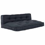 vidaXL Pallet Sofa Kussen 2 pcs Antraciet Stof, Huis en Inrichting, Verzenden, Nieuw