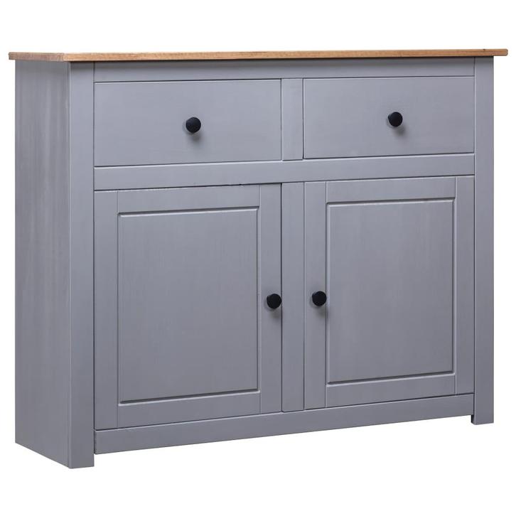 vidaXL Dressoir Panama Range 93x40x80 cm massief grenenhout, Huis en Inrichting, Kasten | Dressoirs, 25 tot 50 cm, Nieuw, 50 tot 100 cm