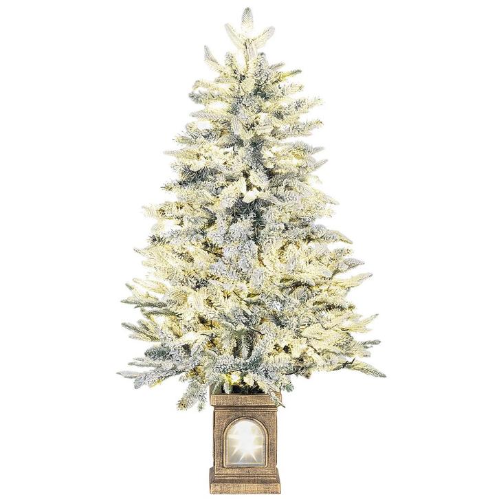 Kunstmatige Kerstboom, Besneeuwde Look, 100 LEDs, 8 Modi, Ku, Diversen, Kerst, Nieuw, Verzenden