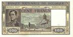 Bankbiljet 100 francs 1945-1950 Prachtig, Verzenden