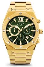 VNDX Wise Man Steel Gold Green MD11885-17 horloge, Sieraden, Tassen en Uiterlijk, Horloges | Heren, Overige merken, Staal, Staal
