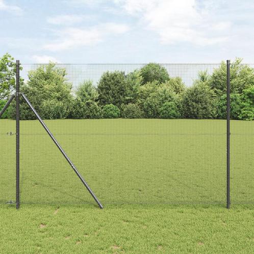 vidaXL Gelaste Draadhek Grijs 1,6 x 25 m Staal, Tuin en Terras, Schuttingen, Nieuw, IJzer, Verzenden