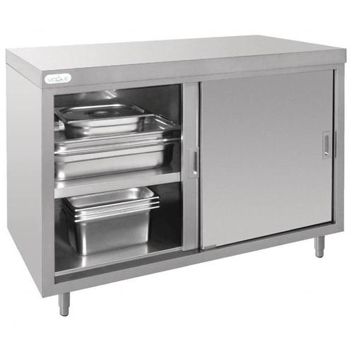 RVS Ladenkast met Schuifdeuren | 120x60x(H)90cm Vogue, Zakelijke goederen, Horeca | Meubilair en Inrichting, Verzenden