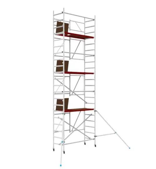 ALX Redline kamer- vouwsteiger 75 x 190 x 3 t/m 6,6 mtr WH, Doe-het-zelf en Verbouw, Steigers, Rolsteiger of Kamersteiger, Nieuw