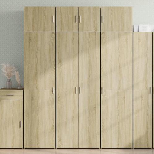 vidaXL buffetkast 70x42,5x185 cm bewerkt hout sonoma, Huis en Inrichting, Kasten | Buffetkasten, 50 tot 75 cm, Nieuw, Overige houtsoorten