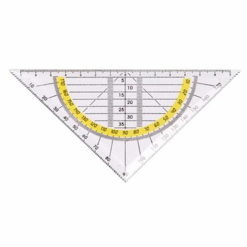 Top Write Geodriehoek - Plexiglas - 14 cm - Transparant -..., Hobby en Vrije tijd, Schilderen, Nieuw, Ophalen of Verzenden