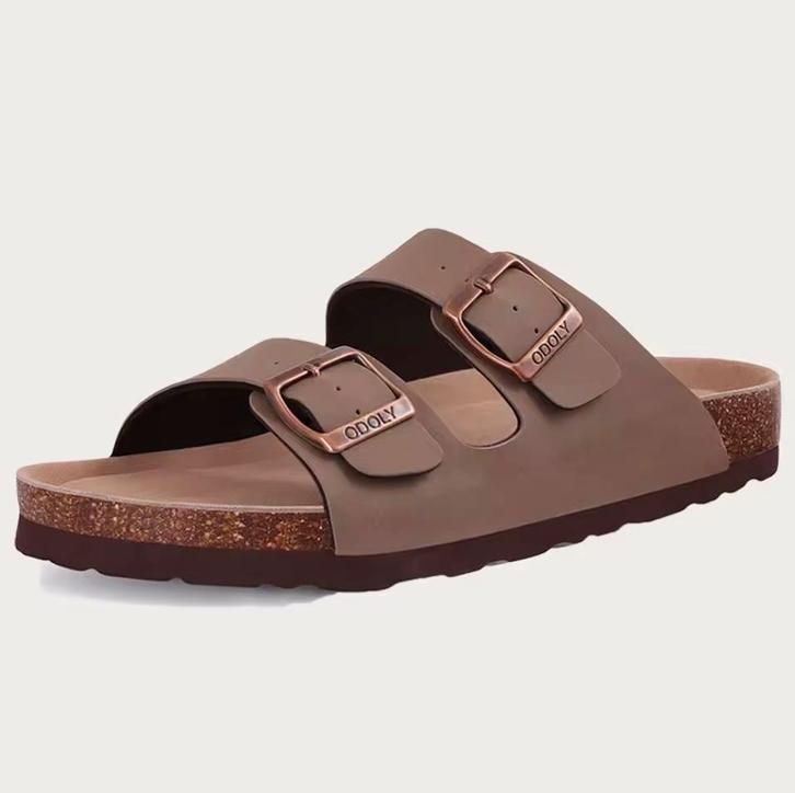 Nieuwe Open Sandalen - Kurk Slippers van PU leer - Odoly, Kleding | Dames, Schoenen, Sandalen of Muiltjes, Nieuw, Verzenden
