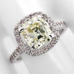 Ring - 14 karaat Witgoud -  2.25ct. tw. Geel Diamant