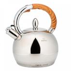 King hoff KH-3778 fluitketel gepolijst RVS zilver 3 Liter -, Witgoed en Apparatuur, Waterkokers, Ophalen of Verzenden, Nieuw