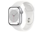 Apple Watch Series 8 - Refurbished - 45mm GPS - Zilver, Verzenden, Zo goed als nieuw, Apple