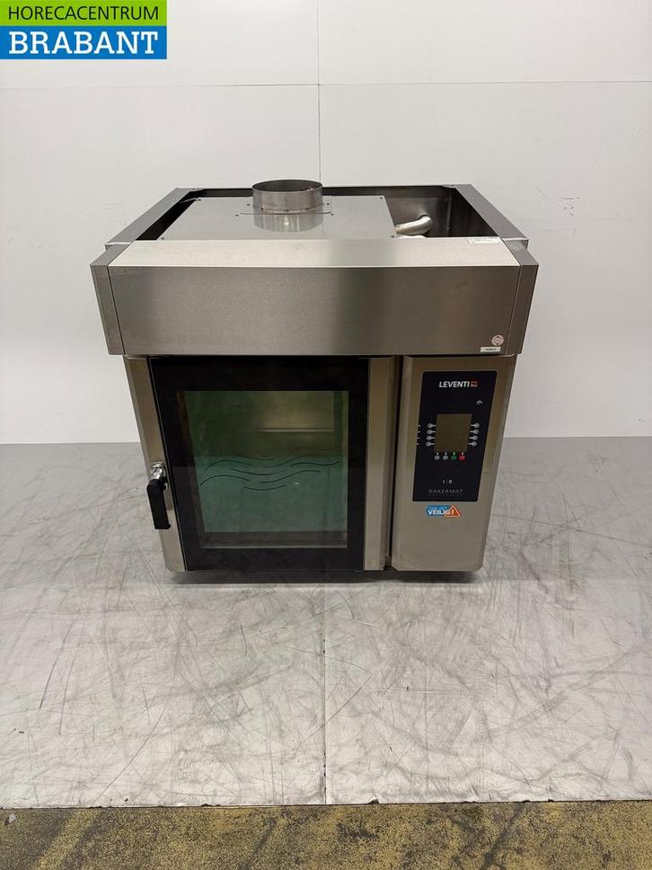 RVS Leventi Heteluchtoven met Vochtinjectie en Afzuigkap 6 x, Zakelijke goederen, Horeca | Keukenapparatuur, Gebruikt, Ophalen of Verzenden